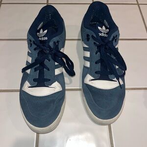 Adidas Navy and White Classic Sneakers